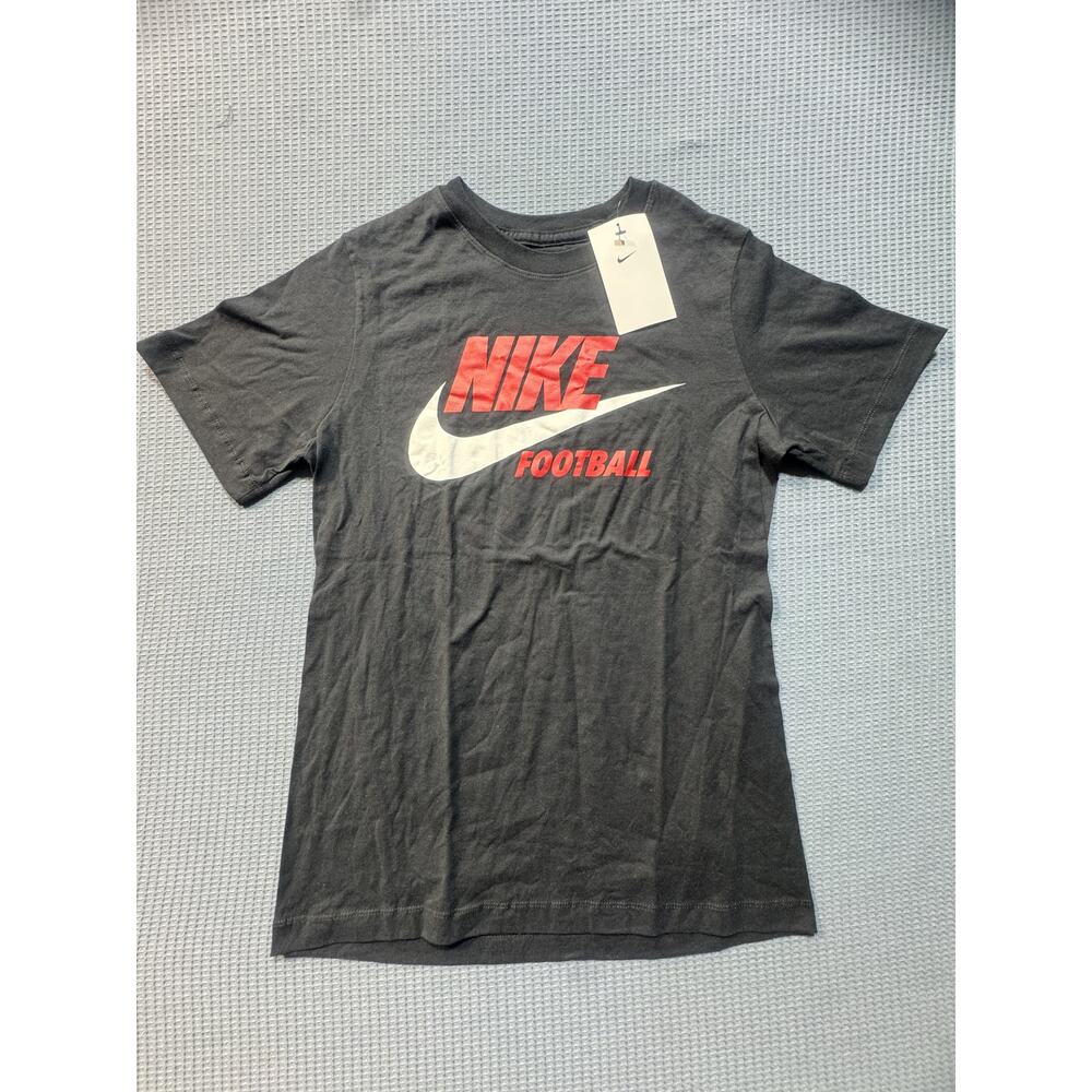 Nike Swoosh The Nike Tee Boy's Sz L Black Brand New‎